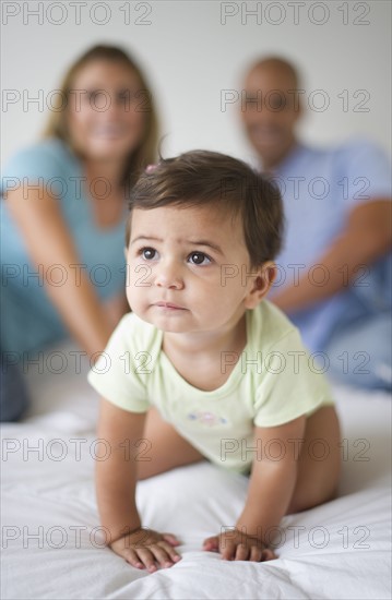 Young family with small girl (12-18 months).