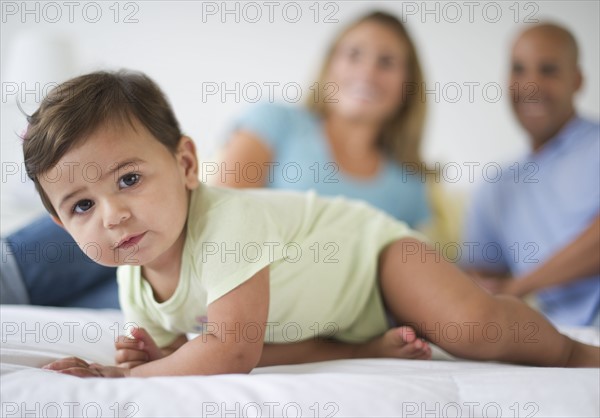 Young family with small girl (12-18 months).