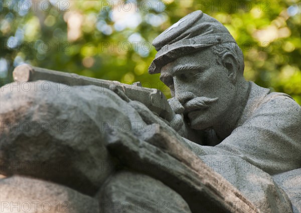 USA, Pennsylvania, Gettysburg, Statue of soldier. Photo : Chris Grill