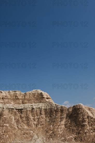 USA, South Dakota, Mountains in Badlands National Park.