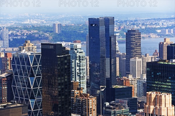 USA, New York State, New York City, Cityscape with Columbus Circle and Time Warner Center. Photo : fotog