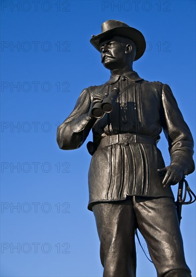 USA, Pennsylvania, Gettysburg, Little Round Top, statue of soldier. Photo : Chris Grill