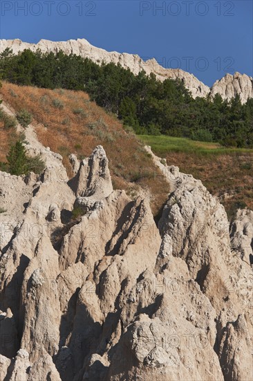 USA, South Dakota, Mountain in Badlands National Park.