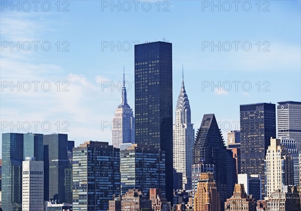 USA, New York City, Downtown skyline. Photo : fotog