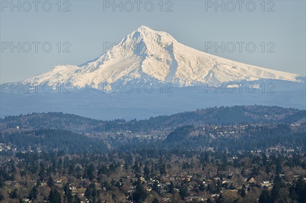 USA, Oregon, Mount Hood in winter. Photo : Gary J Weathers