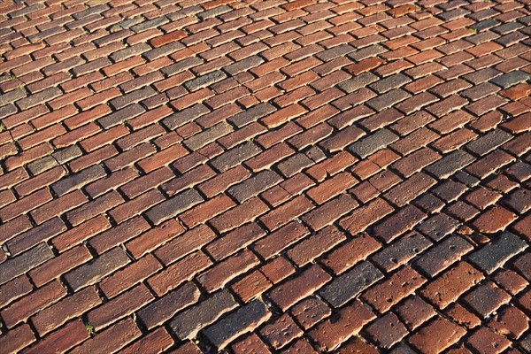 USA, Massachusetts, Boston, cobblestoned road. Photo : fotog