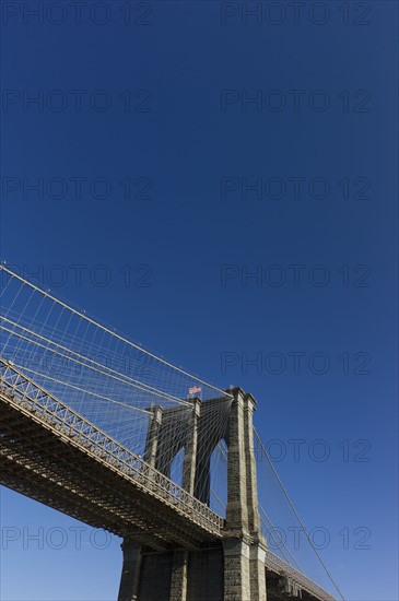 USA, New York, New York City, Brooklyn Bridge.