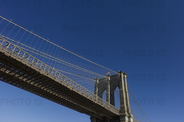 USA, New York, New York City, Brooklyn Bridge.