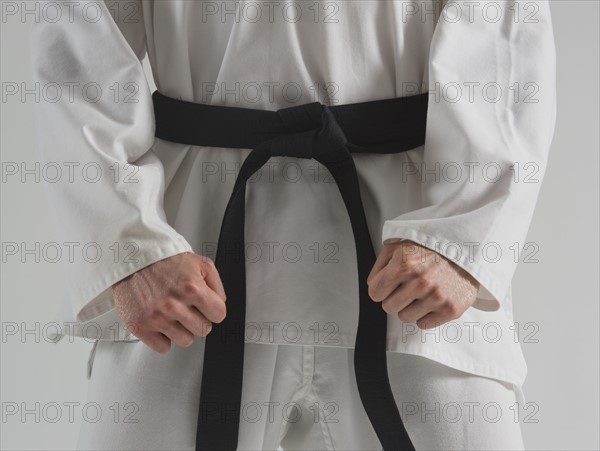 Karate black belt.