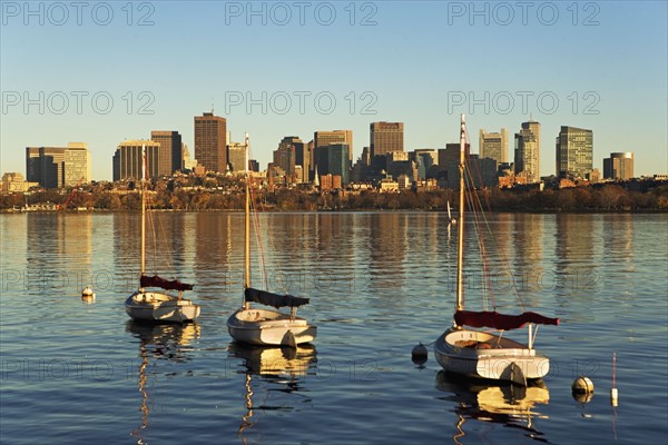 USA, Massachusetts, Boston skyline. Photo : fotog