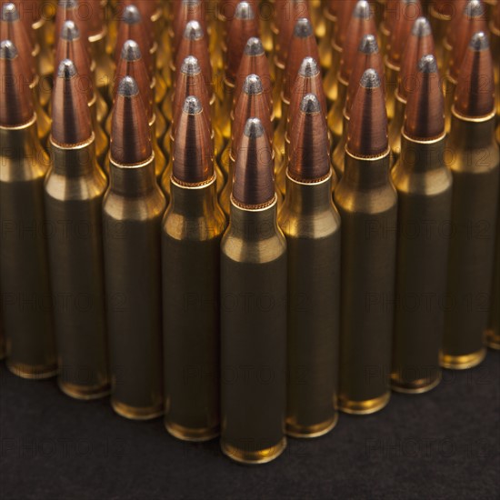 Rows of bullets. Photo : Mike Kemp