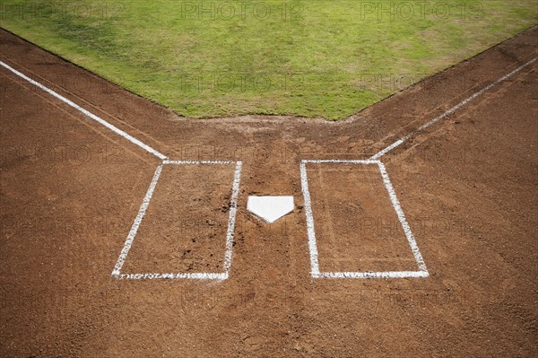 USA, California, Ladera Ranch, baseball diamond.