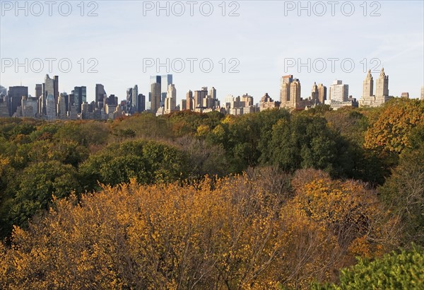 USA, New York City, Manhattan skyline from Central Park. Photo : fotog