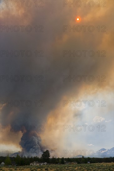 USA, Oregon, forest fire. Photo : Gary J Weathers