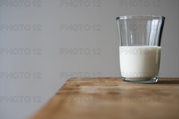 Glass of milk.