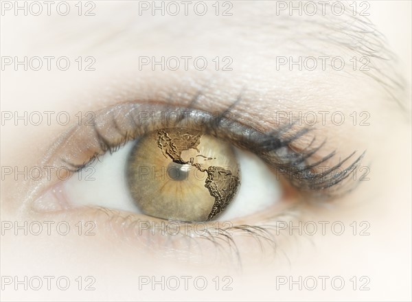 Close-up of female eye.