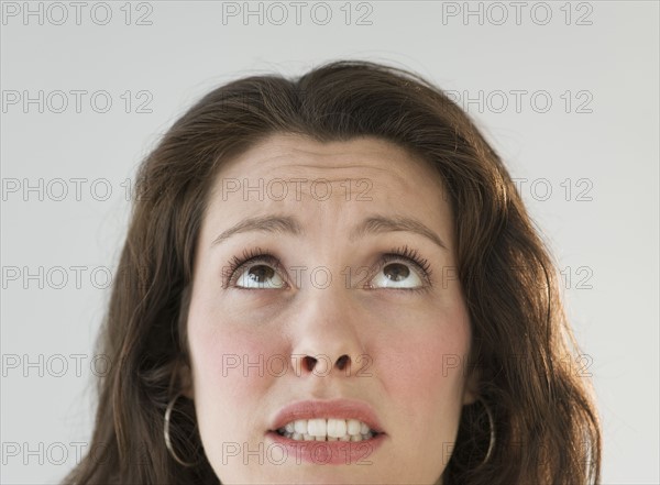 Studio shot of young woman.