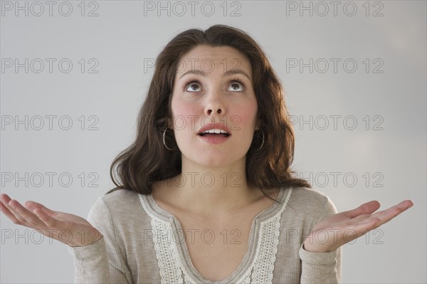 Studio shot of young woman.