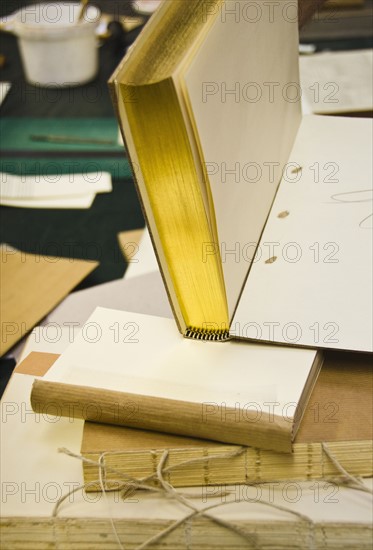 Book binding workshop.