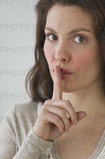 Studio shot of young woman.