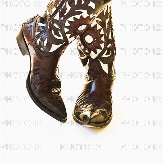 Pair of cowboy shoes.