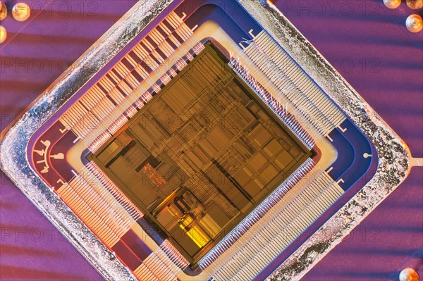 Computer chip, close-up.