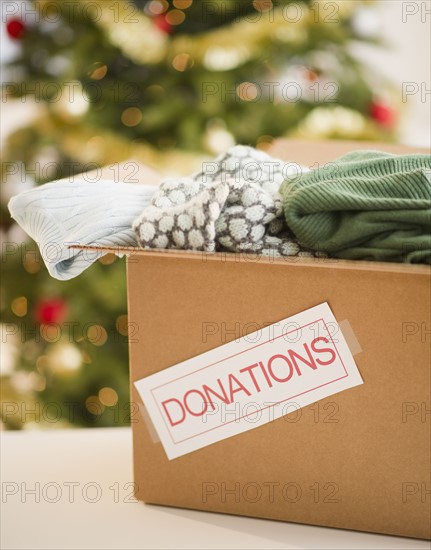 Clothes donations box. Photo : Jamie Grill Photography