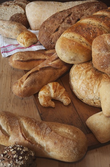 Variation of baked goods.