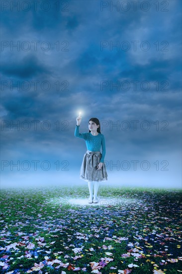 Digital composite with girl (10-11).