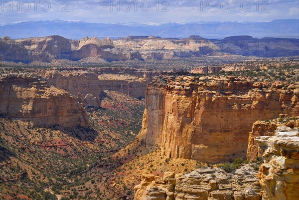 USA, Utah, Red Rock Cliffs. Photo : Gary Weathers