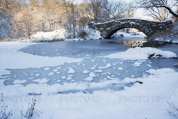 USA, New York City, View of Central Park in winter . Photo : fotog