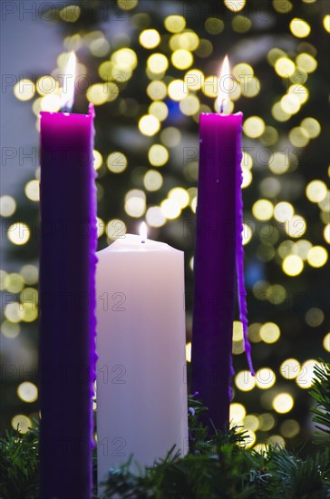 Christmas candles.