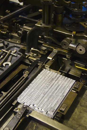 Antique printing press.