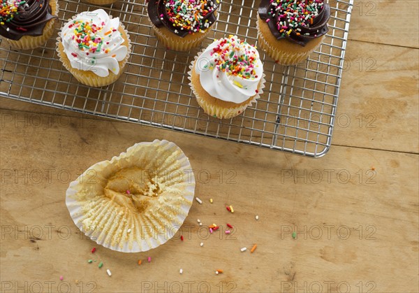 Homemade cupcakes.