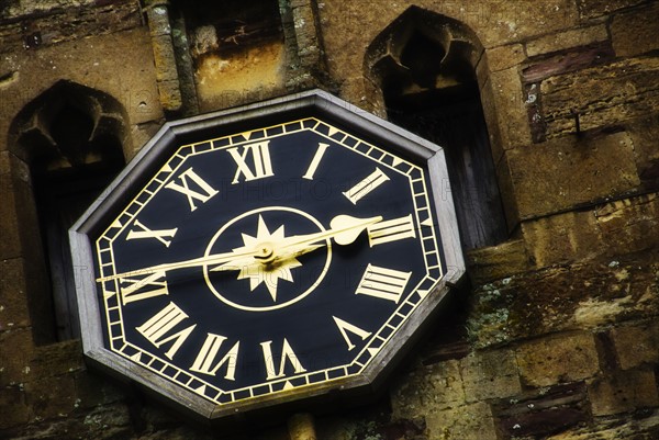 United Kingdom, Bristol, clock on old tower.