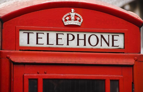 United Kingdom, Traditional red telephone box.