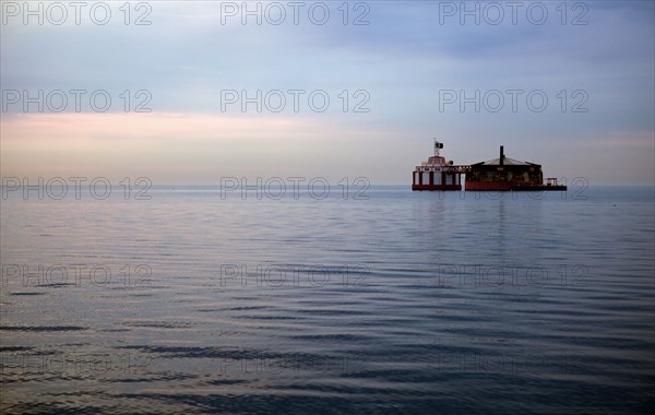 USA, Illinois, Chicago, Water pump in Lake Michigan. Photo : Henryk Sadura