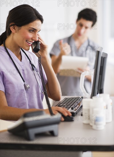 Young doctors during work. Photo : Daniel Grill