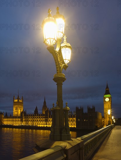 United Kingdom, London, Houses Of Parliament at night.