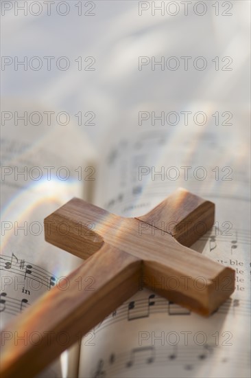 Studio shot of wooden cross.