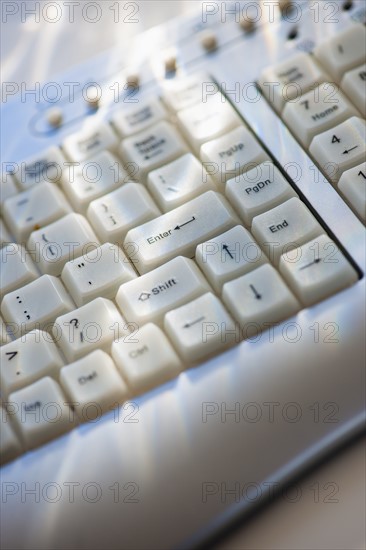 Studio shot of computer keyboard.