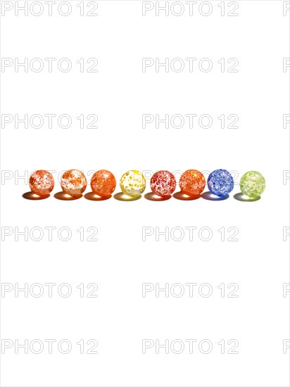 Colorful glass balls. Photo: David Arky