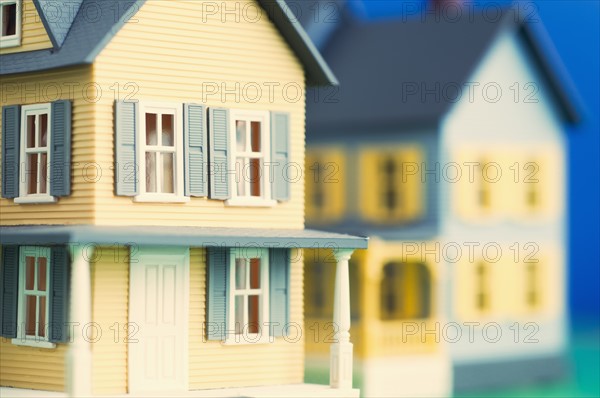 Studio shot of models of houses. Photo : Antonio M. Rosario