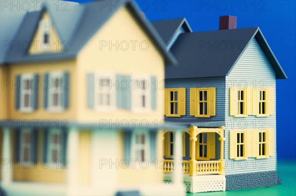 Studio shot of models of houses. Photo : Antonio M. Rosario