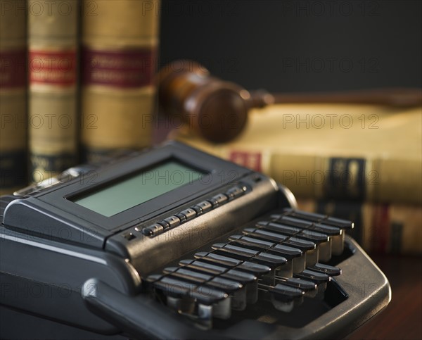 Stenograph machine. Photo : Daniel Grill