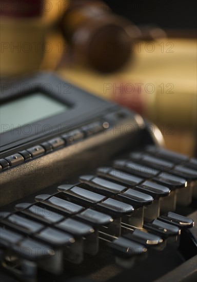 Stenograph machine. Photo: Daniel Grill