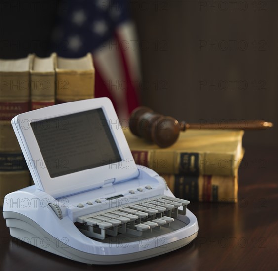 Stenograph machine. Photo : Daniel Grill