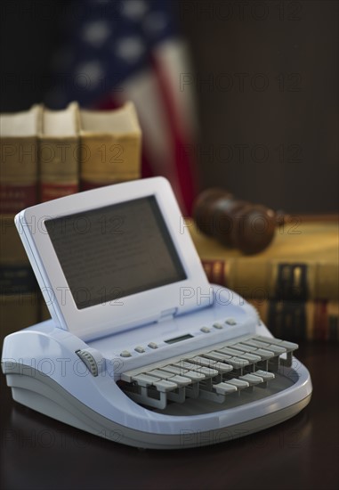 Stenograph machine. Photo : Daniel Grill