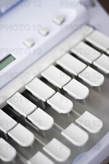 Studio shot of stenograph machine. Photo: Daniel Grill