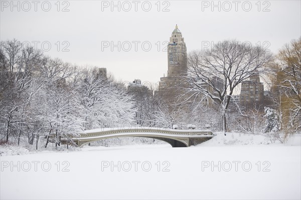 USA, New York City, Central Park in winter. Photo: fotog
